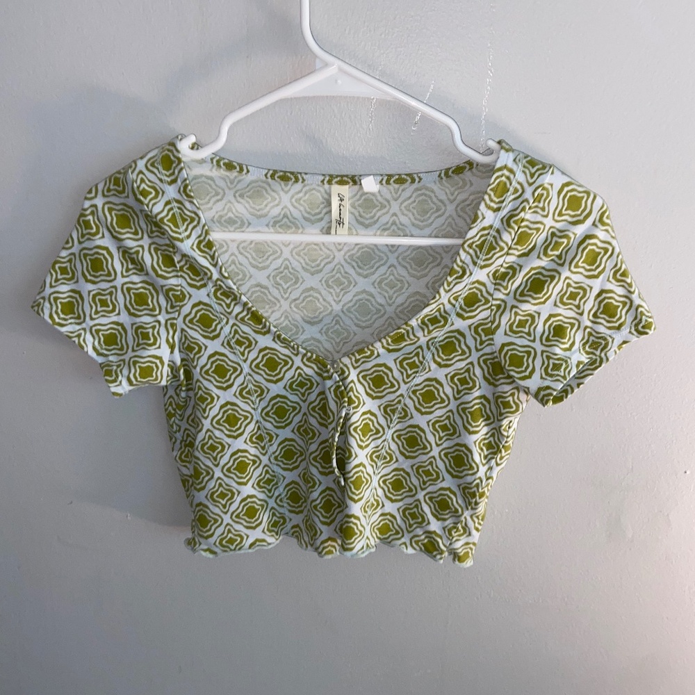 PACSUN green button up shirt